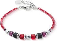COEUR DE LION Wave Cube Flow Silver Bracelet