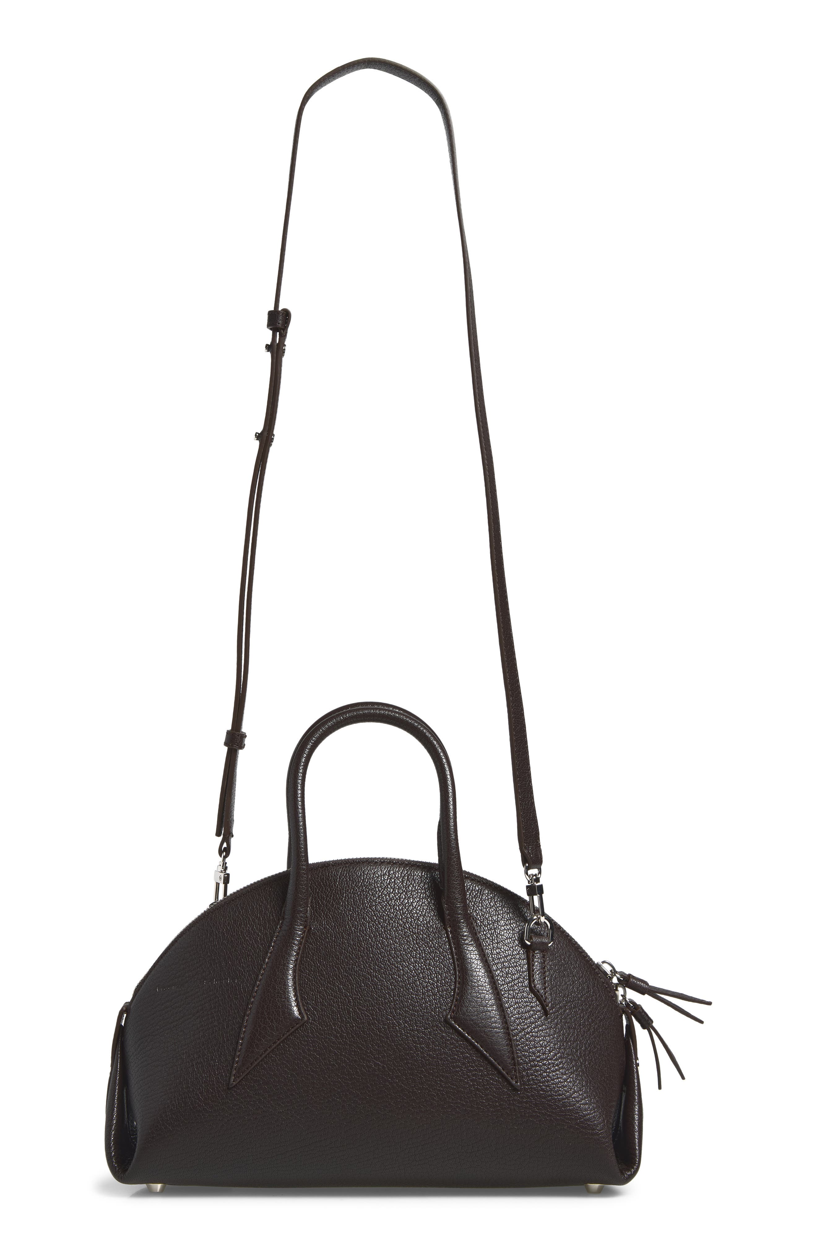 Small Bowler Bag, Alternate, color, EBONY