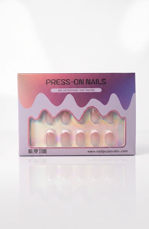 Classic French Square Press-On Nails