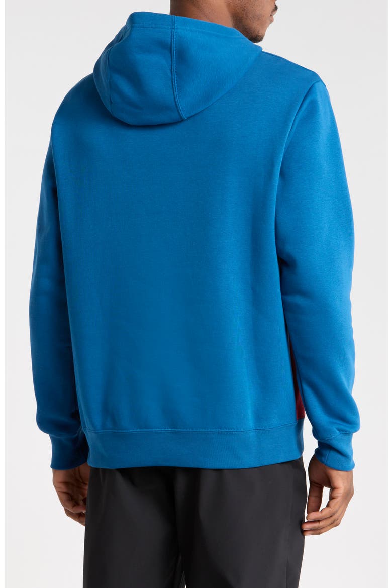 Air Graphic Fleece Hoodie, Alternate, color, COURT BLUE/ LIGHT KHAKI