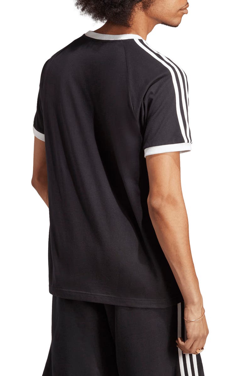 adidas Adicolor 3-Stripes T-Shirt, Alternate, color, Black