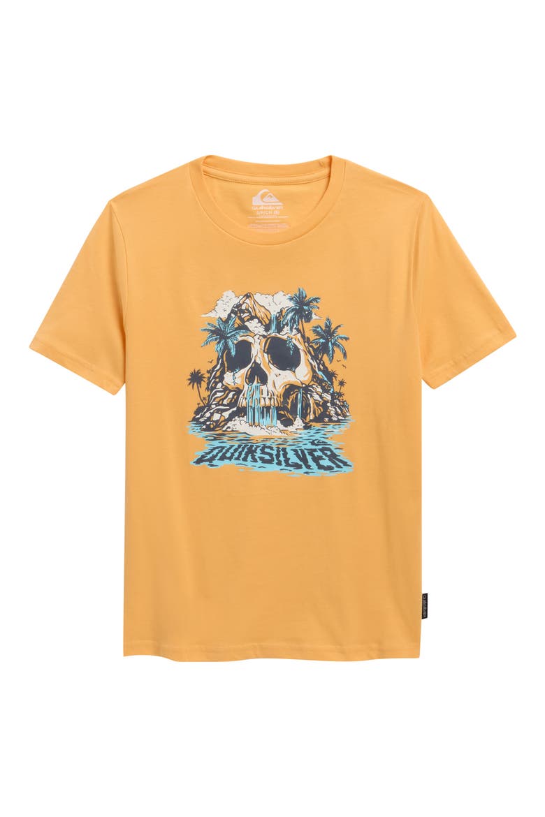 Kids' Island Paradise Cotton Graphic T-Shirt, Main, color, CHAMOIS