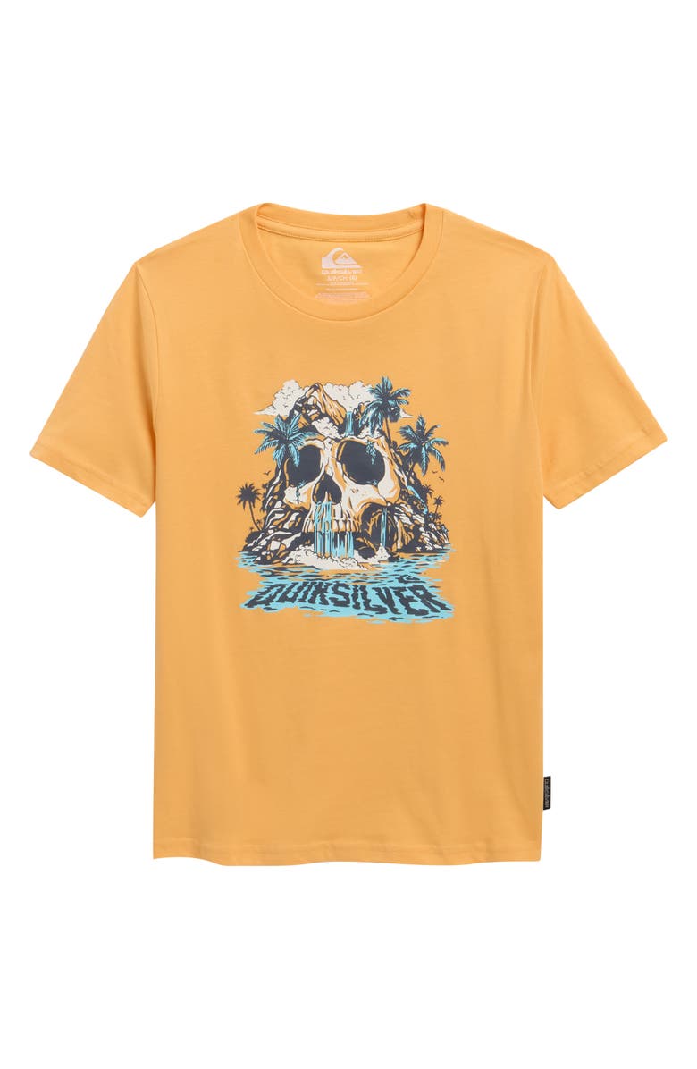 Quiksilver Kids' Island Paradise Cotton Graphic T-Shirt, Main, color, Chamois