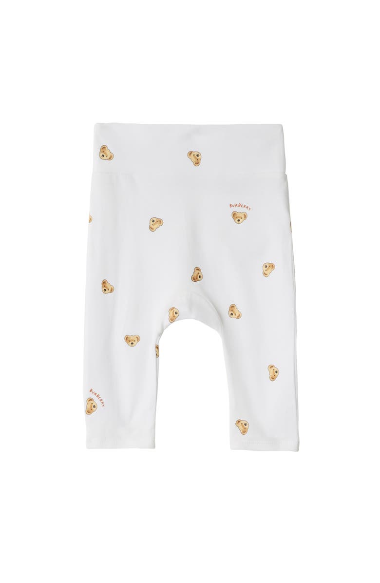 Burberry Thomas Bear Stretch Cotton Two-piece Baby Gift Set, Alternate, color, White