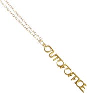 Outofoffice Out Of Office Gold Charm Necklace