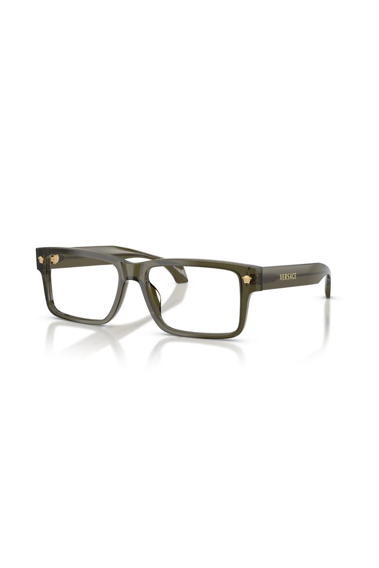 56mm Rectangle optical glasses, Main, color, Green