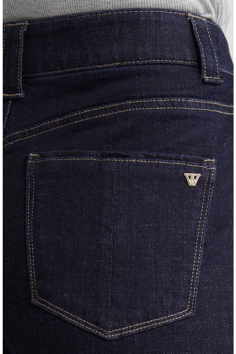 'Ab'Solution Skyrise Cuffed Wide Leg Jeans, Alternate, color, INDIGO