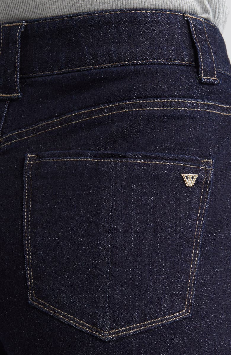 Wit & Wisdom 'Ab'Solution Skyrise Cuffed Wide Leg Jeans, Alternate, color, 