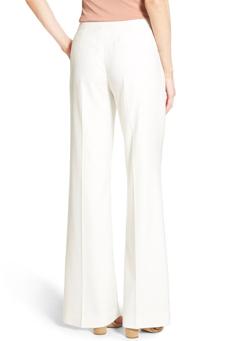 'Papyrus Weave' Wide Leg Trousers, Alternate, color, IVORY CLOUD