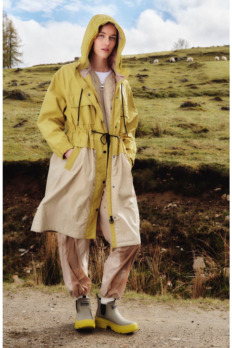 Evie Showerproof Longline Raincoat, Alternate, color, LIMEADE LIGHT SAND