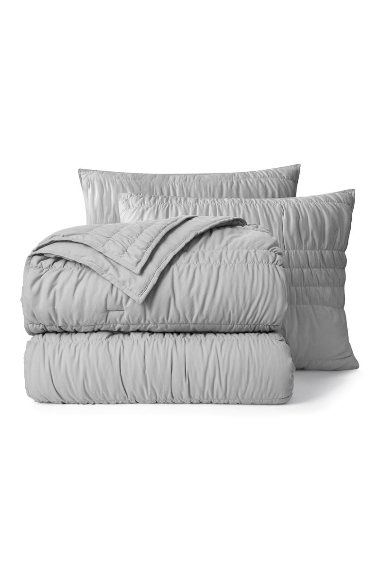 Devon Tide Comforter & Shams Set, Main, color, STONE