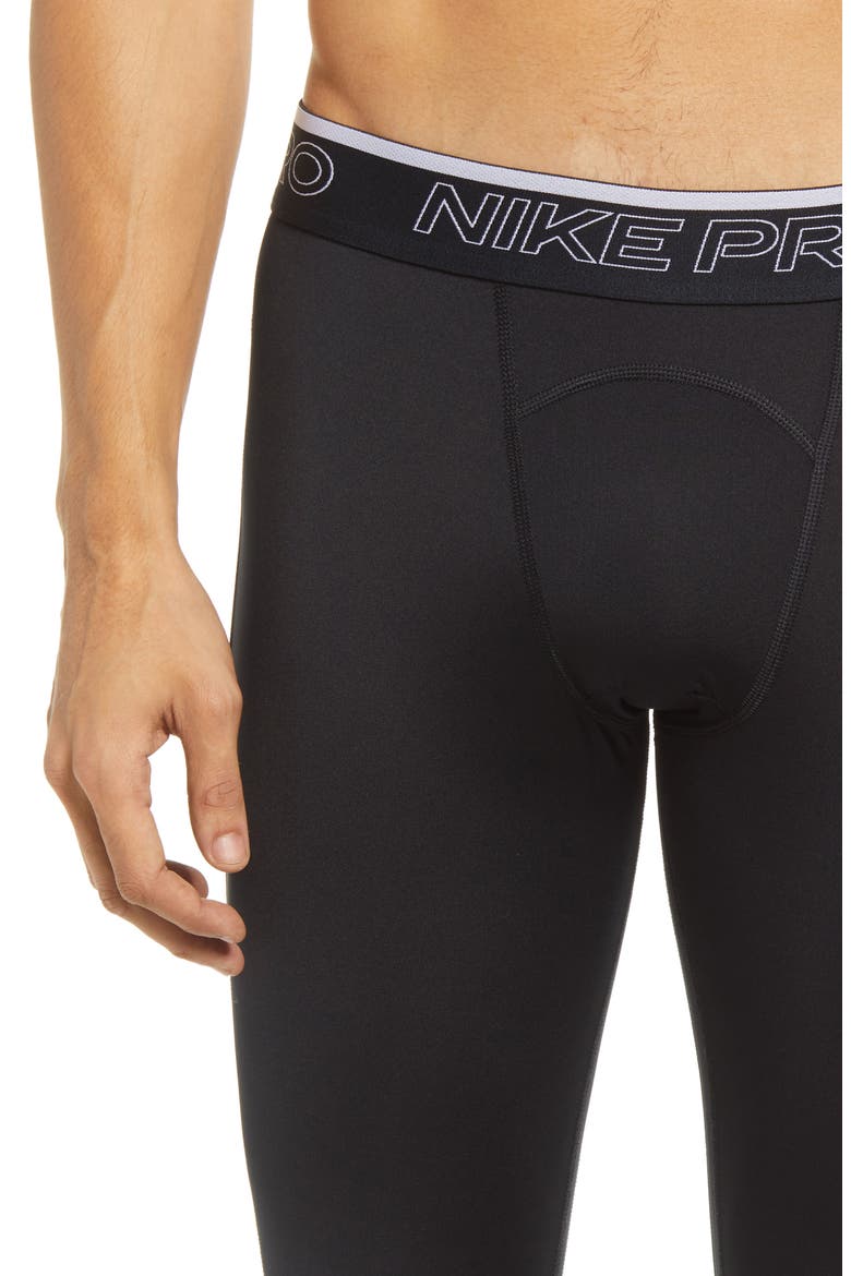 Pro Dri-FIT Training Tights, Alternate, color, BLACK/WHITE