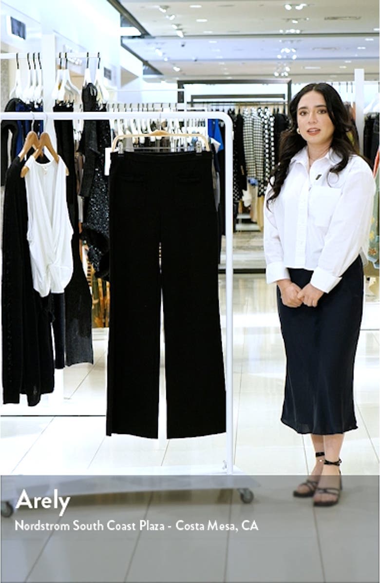 Bow Detail Slim Flare Pants, sales video thumbnail