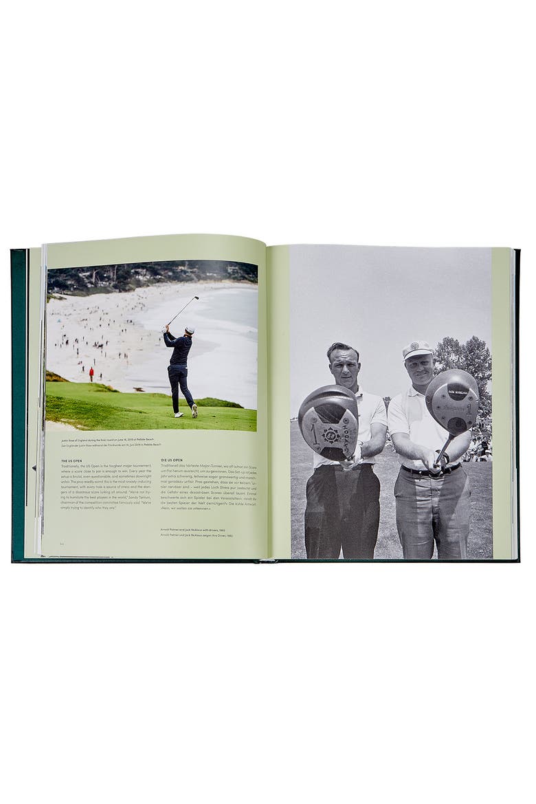 Golf The Ultimate Book Leather Coffee Table Book, Alternate, color, Green
