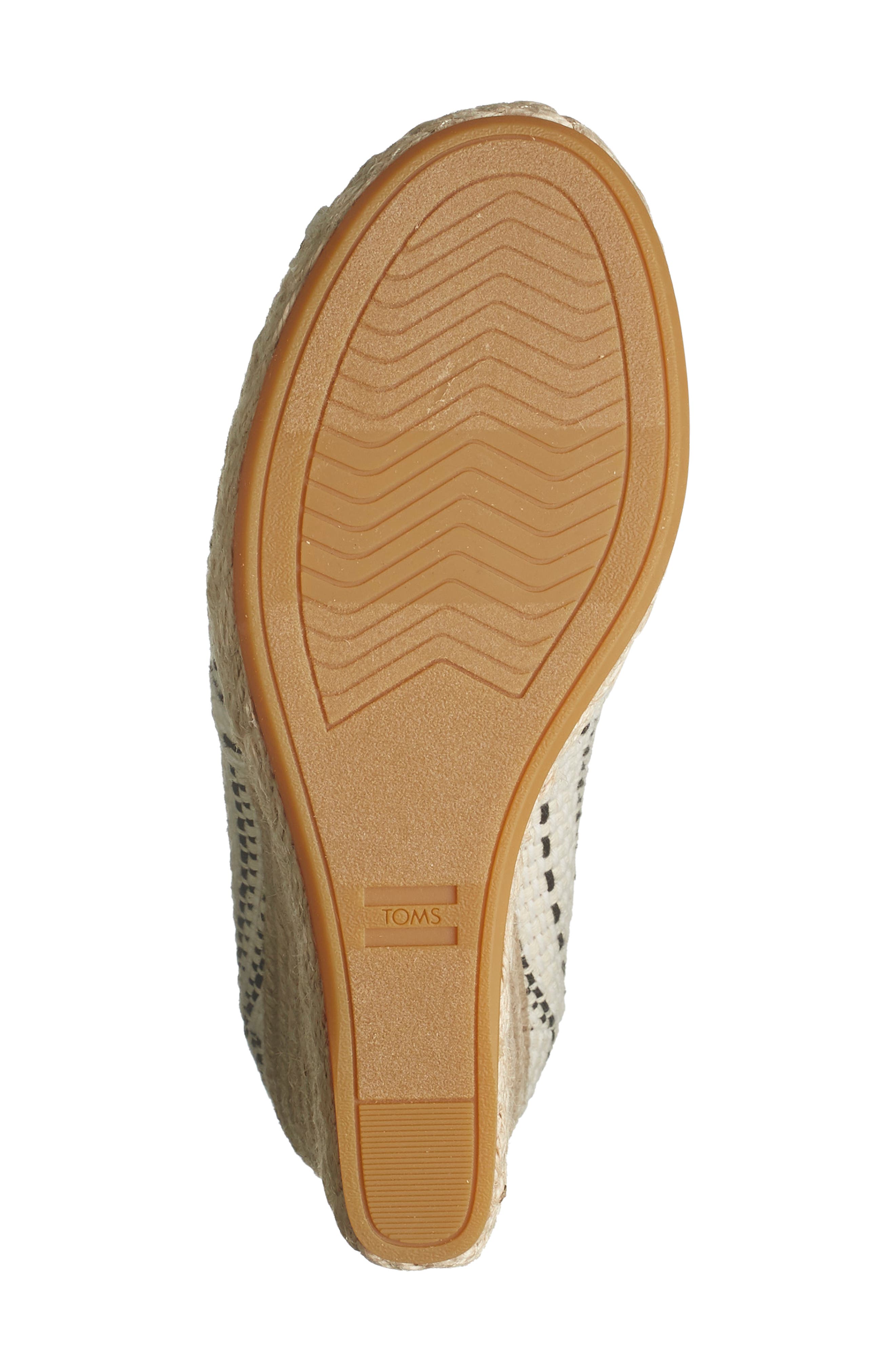 TOMS Michelle Peep Toe Wedge Sandal, Alternate, color, 