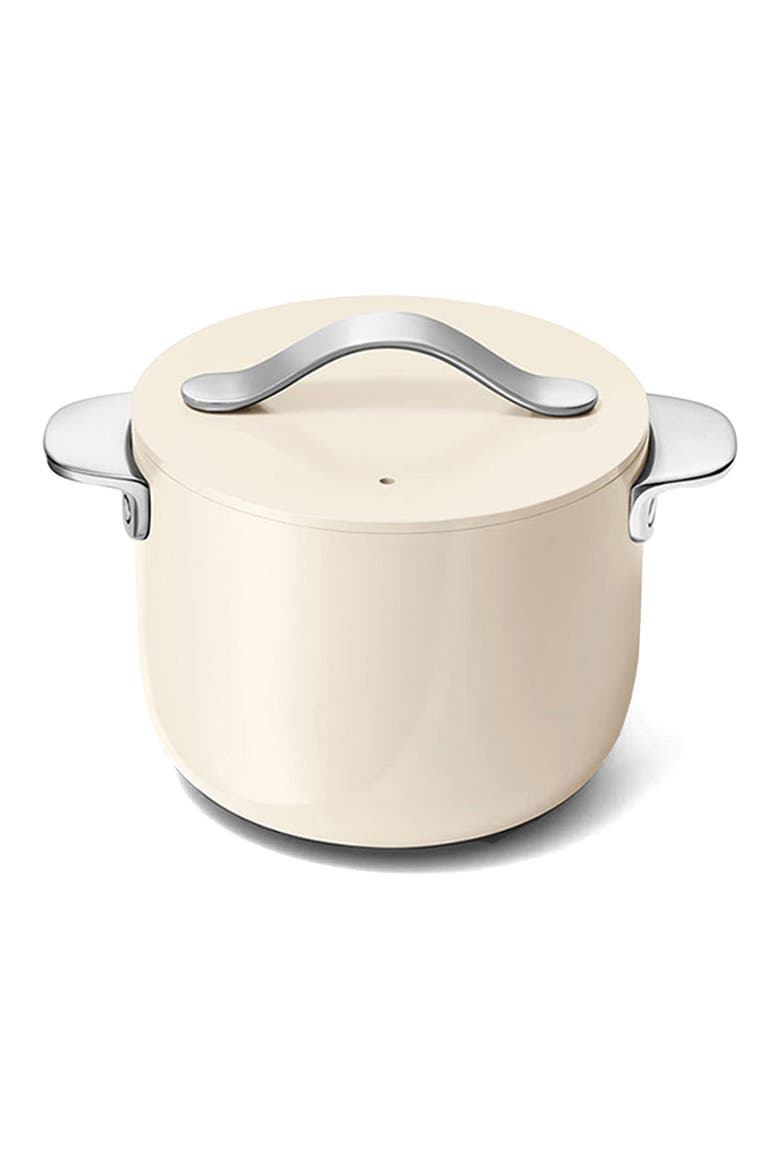 Nonstick Ceramic Petite 2-Quart Cooker with Lid, Alternate, color, CREAM