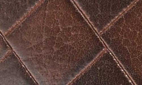 Johnston & Murphy Kids' Basket Weave Embossed Leather Belt In Brown