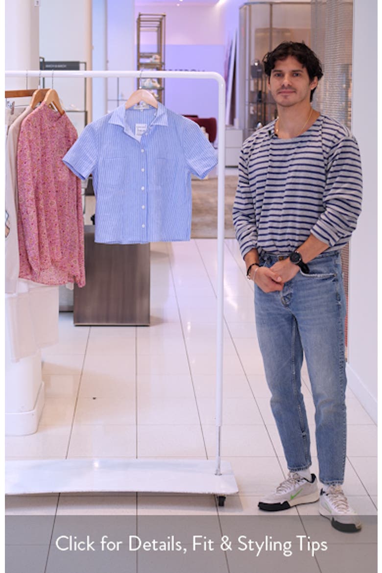 The Seaside Short Sleeve Linen & Cotton Button-Up Shirt video