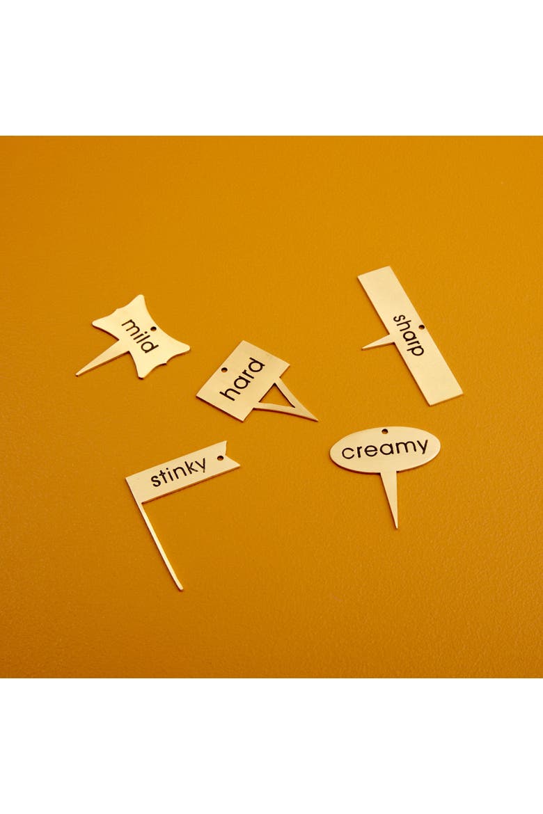 Luxe Cheese Markers - Set of 5, Alternate, color, Gold