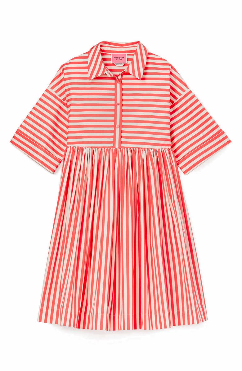 Kate Spade New York julia stripe drop waist cotton dress, Alternate, color,