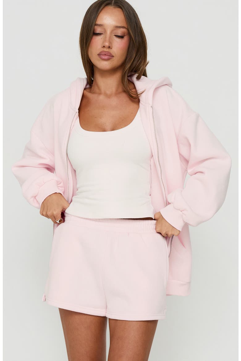 Rossalie Fleece Shorts, Alternate, color, PINK