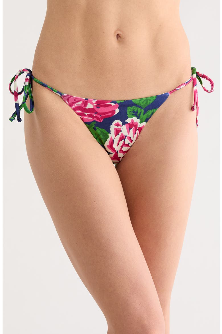 Sunning Reversible Side Tie Bikini Bottoms, Main, color, BLUE