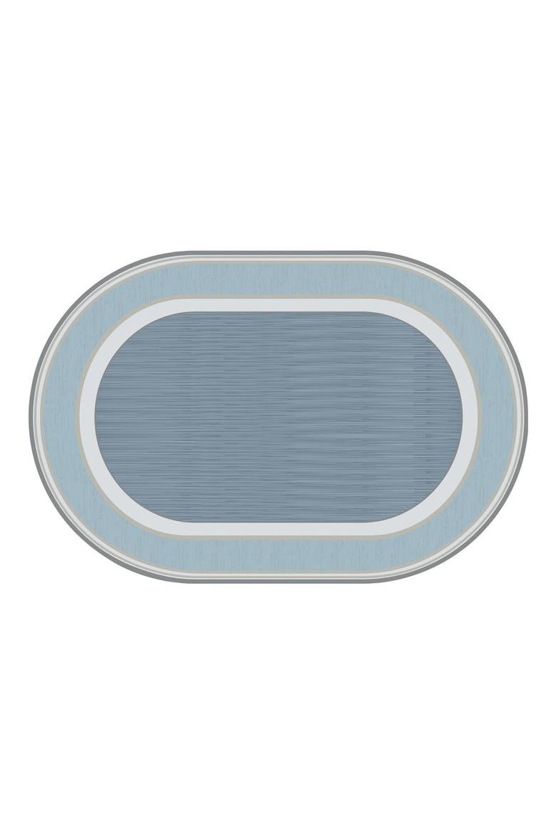 Sense of Place Highland Stripe Carpet - Blue - 4' x 6' Oval, Main, color, Blue
