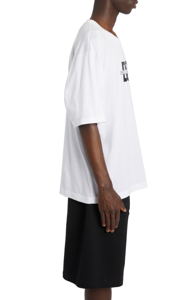 Dolce&Gabbana DG Logo Graphic T-Shirt, Alternate, color, W0800 Bianco Ottico
