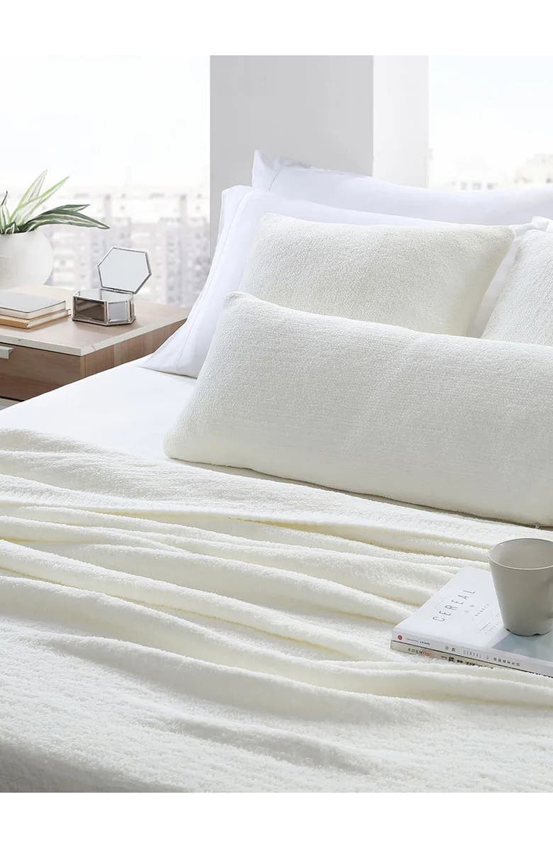 Sunday Citizen Snug Throw Blanket, Alternate, color, Off White