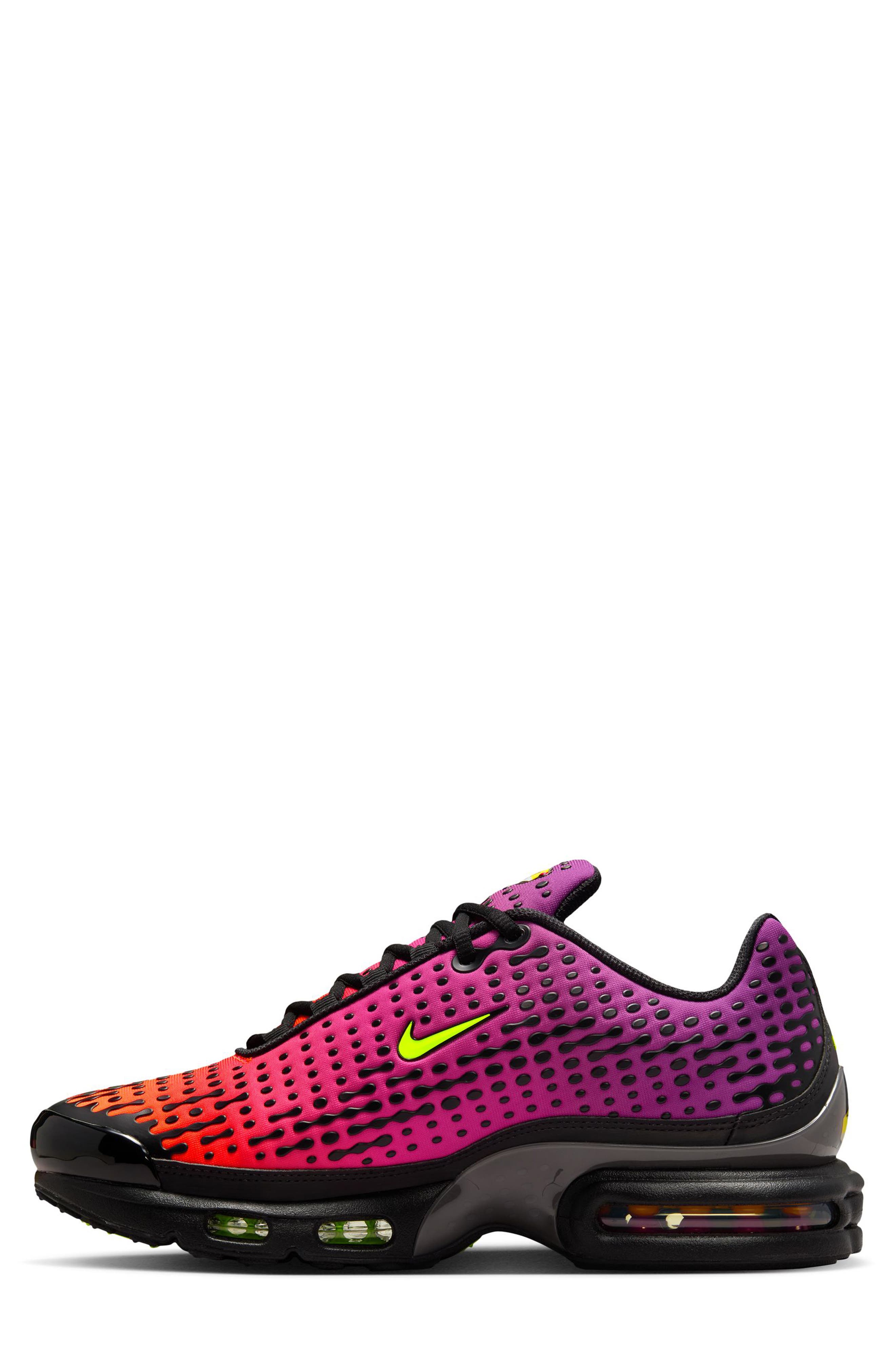 Air Max Plus VII Sneaker, Alternate, color, ORANGE/ BLACK/ CACTUS/ VOLT