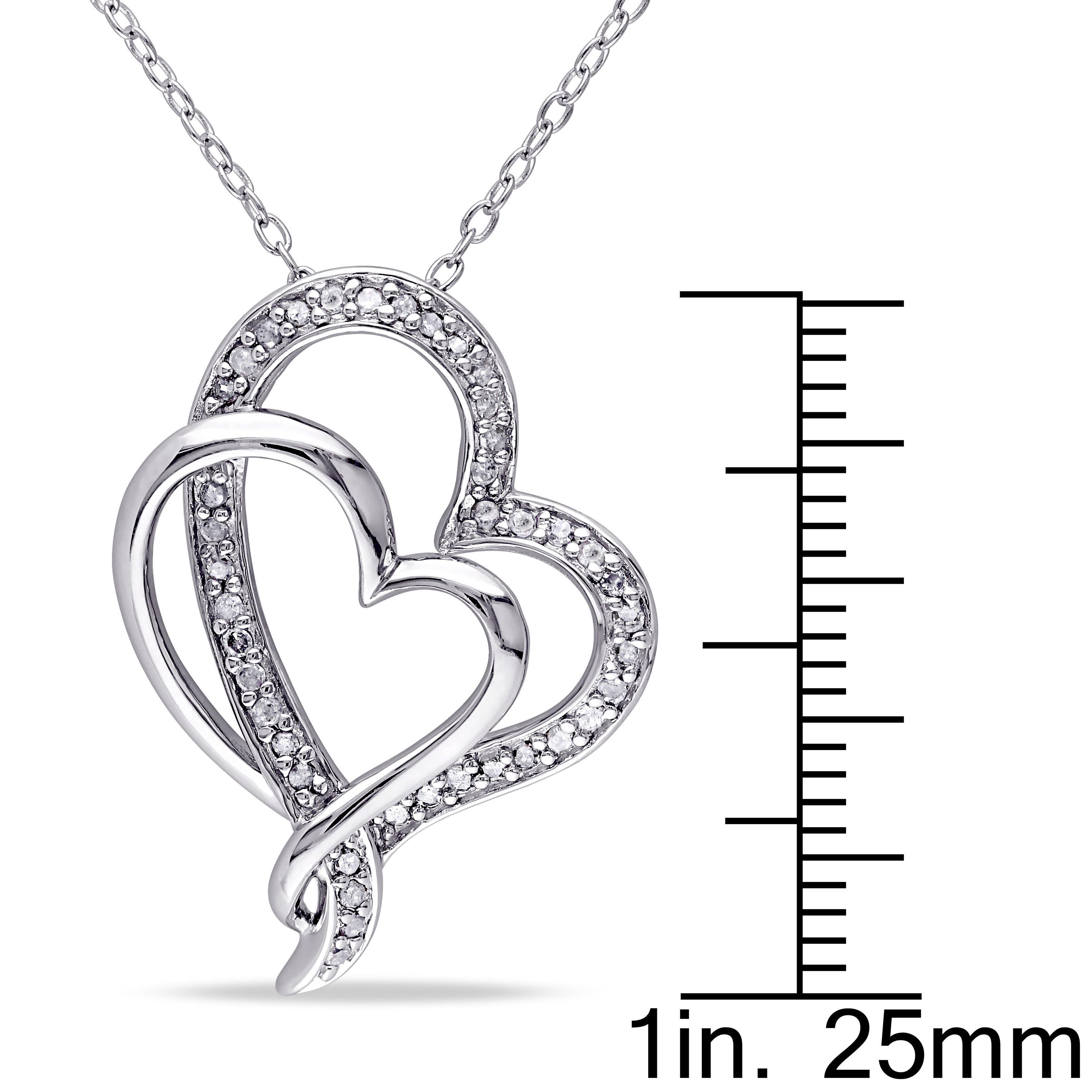 Julianna B. Diamond Interlocking Heart Pendant Necklace (Women) | Nordstrom