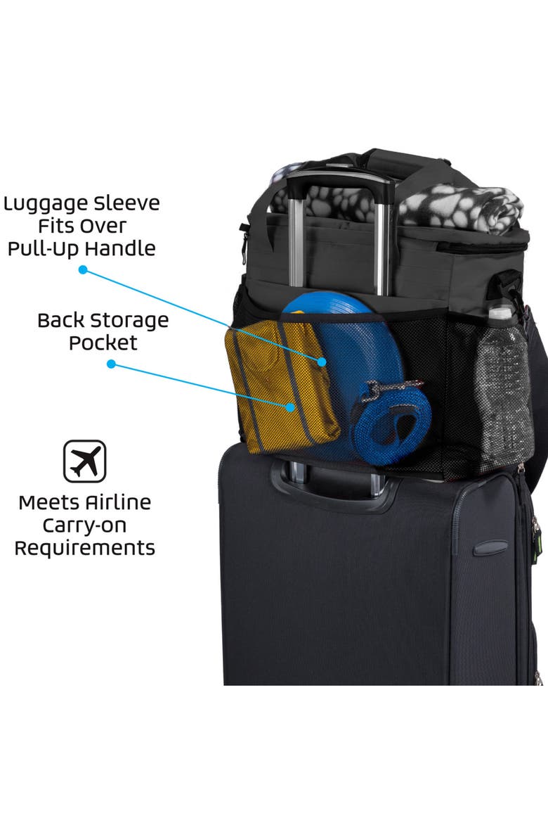 Week Away Dog Travel Bag, Alternate, color, Black