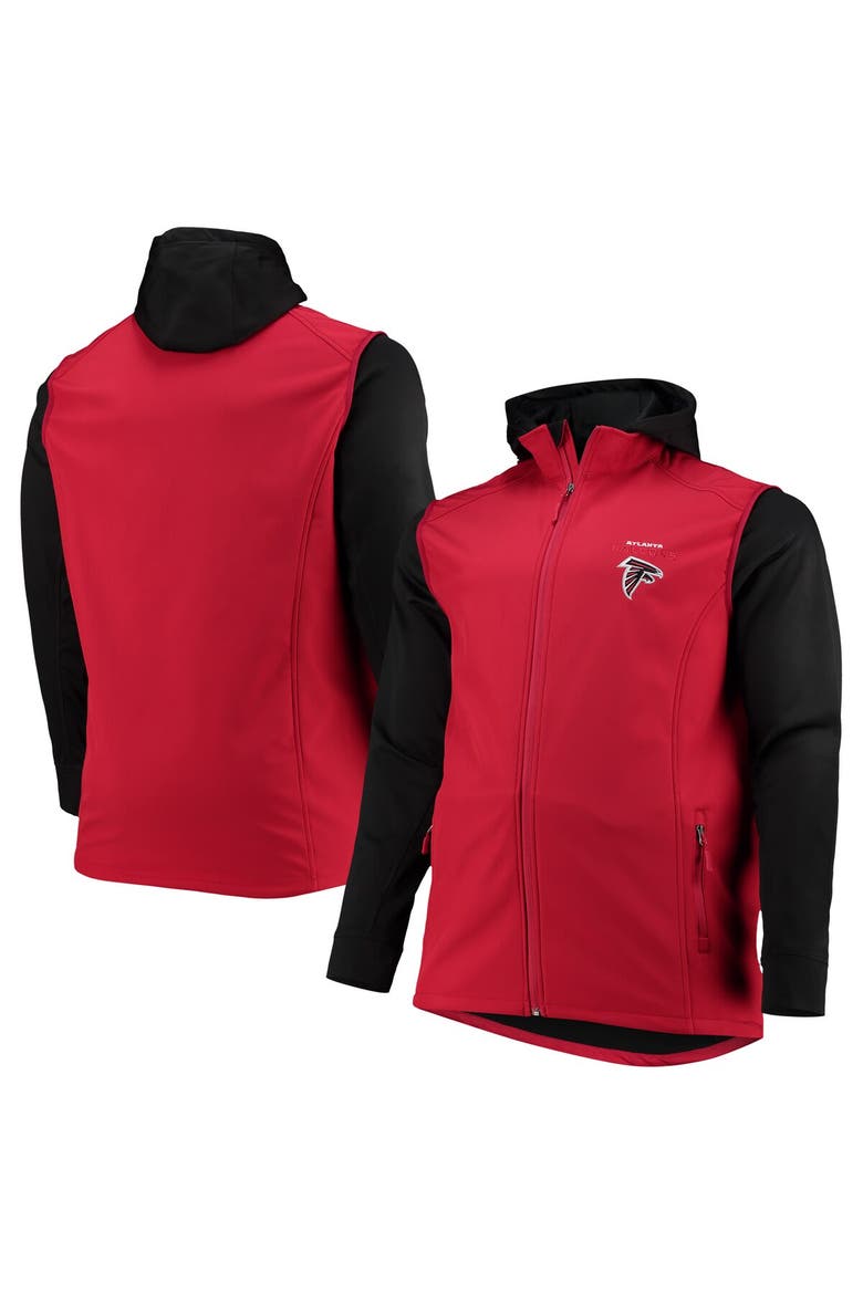 Men's Dunbrooke Red/Black Atlanta Falcons Big & Tall Alpha Full-Zip Hoodie Jacket, Main, color, Red