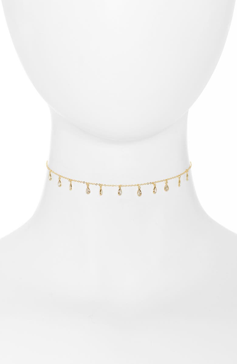 BY ADINA EDEN Adina's Jewels Teardrop Choker Necklace, Main, color, 