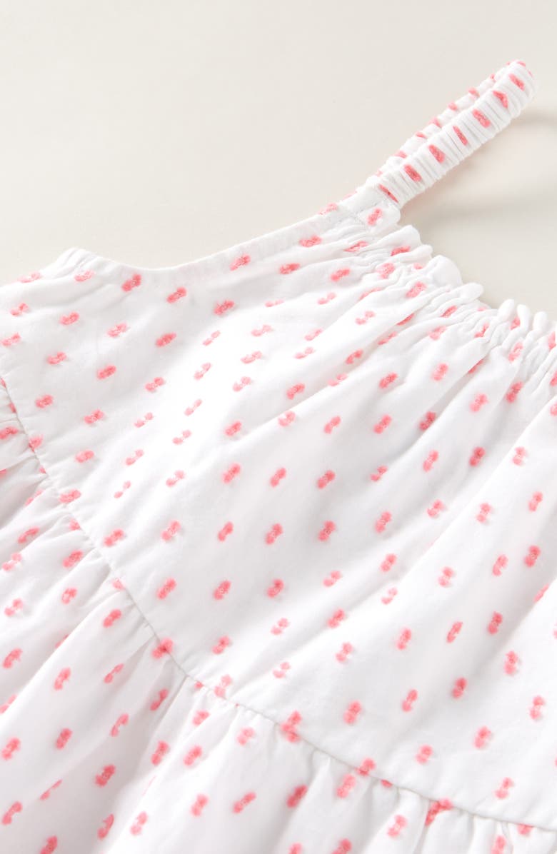 Nordstrom Kids' Tiered Dress, Alternate, color, White- Pink