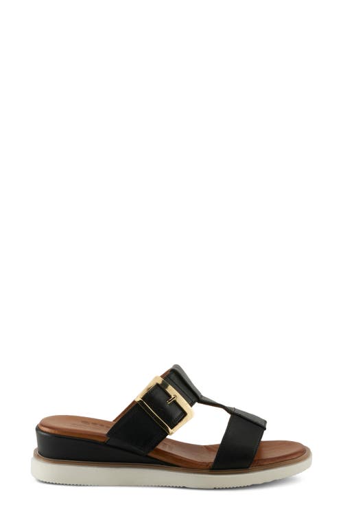 Spring Step Seaport Slide Sandal In Black