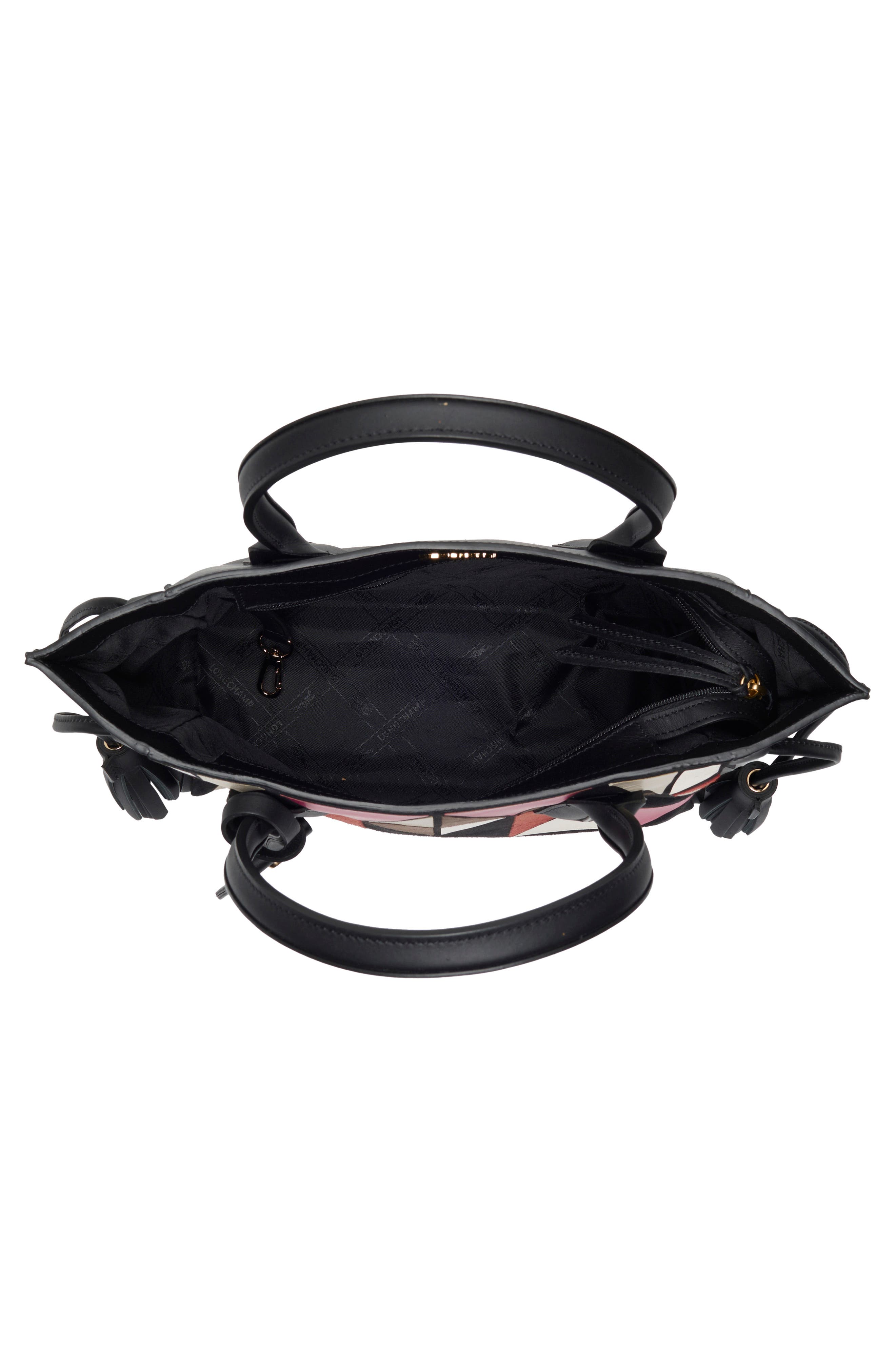 Longchamp Small Penelope Arty Handbag, Alternate, color, Red/Black