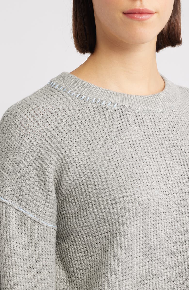 Hatley Waffle Stitch Sweater, Alternate, color, Grey