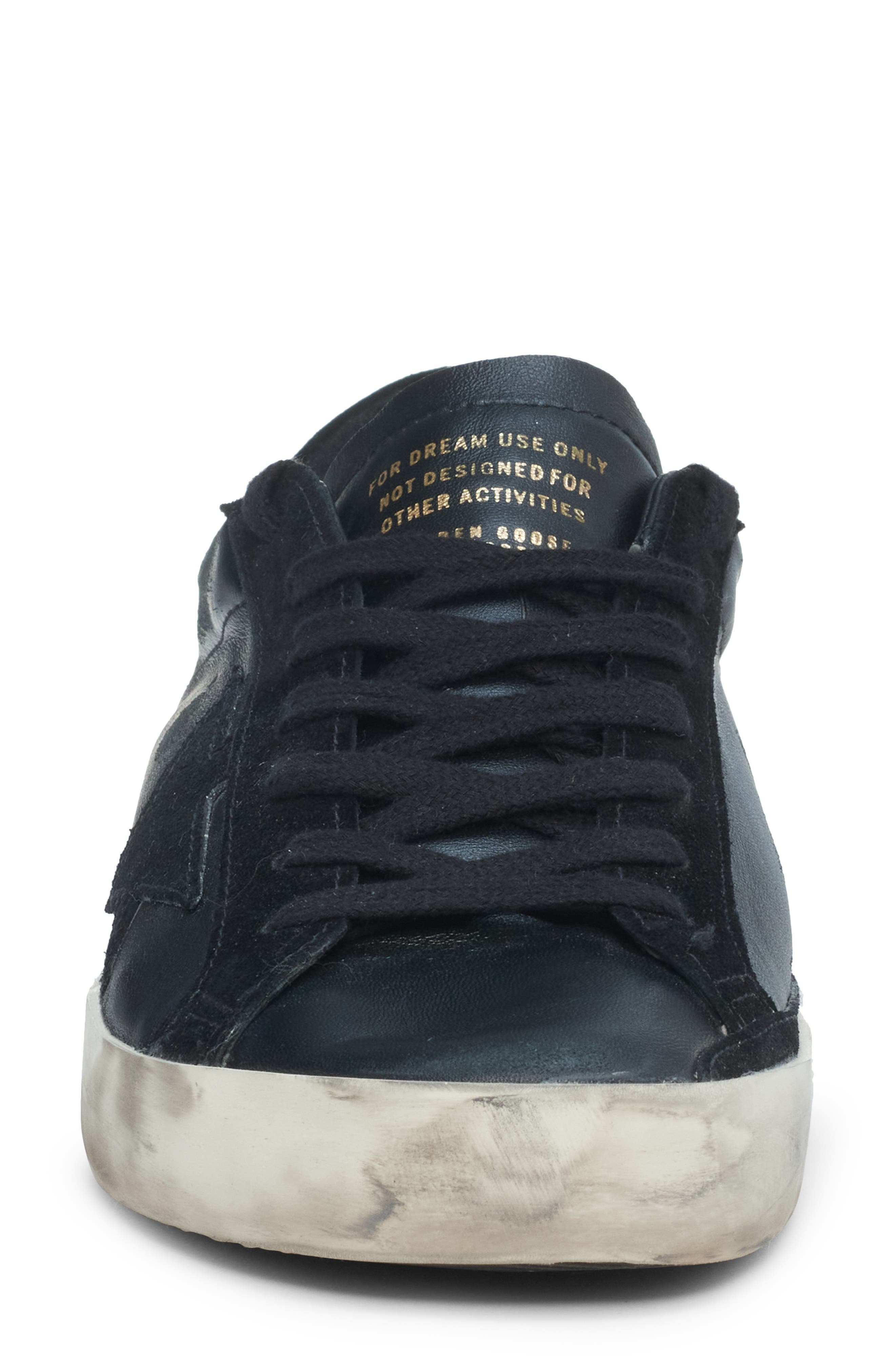 Golden Goose Super-Star Low Top Sneaker, Alternate, color, Black