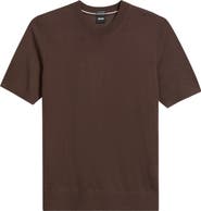 BOSS Virgin Wool Short Sleeve Sweater