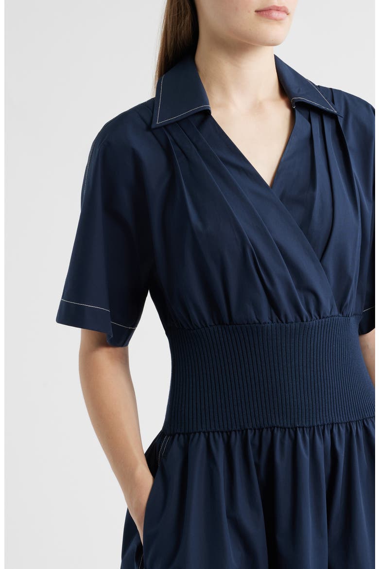 Dakari Faux Wrap Dress, Alternate, color, SKY CAPTAIN
