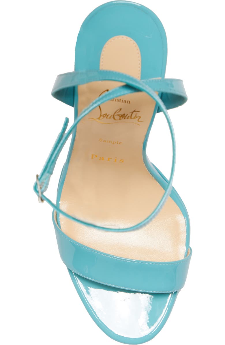 Christian Louboutin Loubi Queen Ankle Strap Sandal, Alternate, color,
