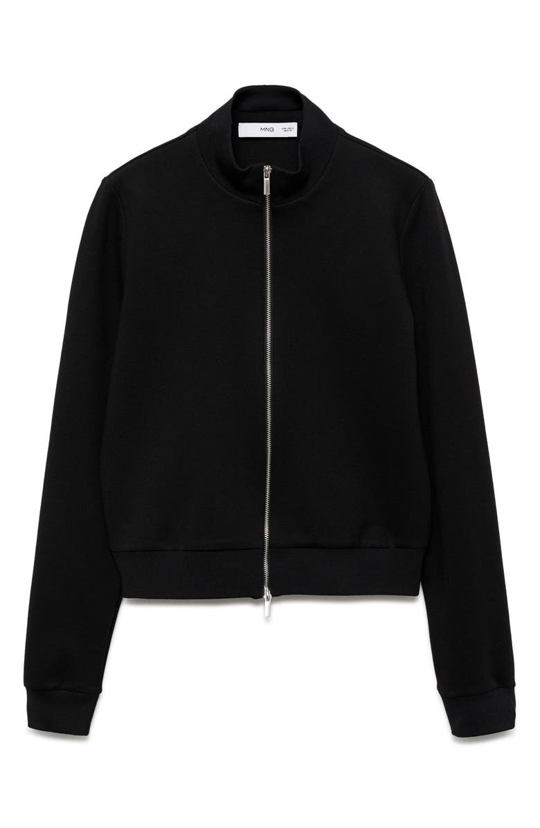 MANGO Zip Front Knit Jacket, Alternate, color,