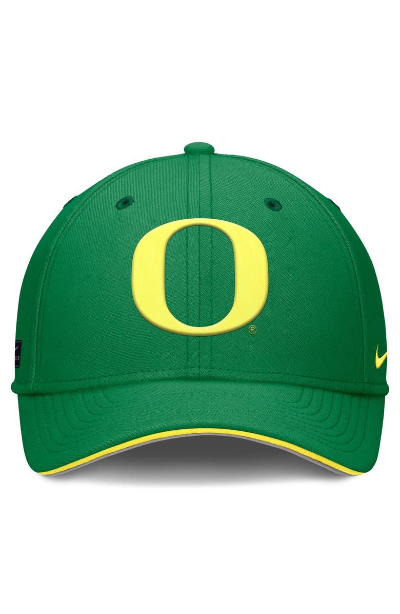Nike Men's Nike Green Oregon Ducks 2025 Dugout Coaches Rise Swoosh Performance Flex Hat, Alternate, color, Green