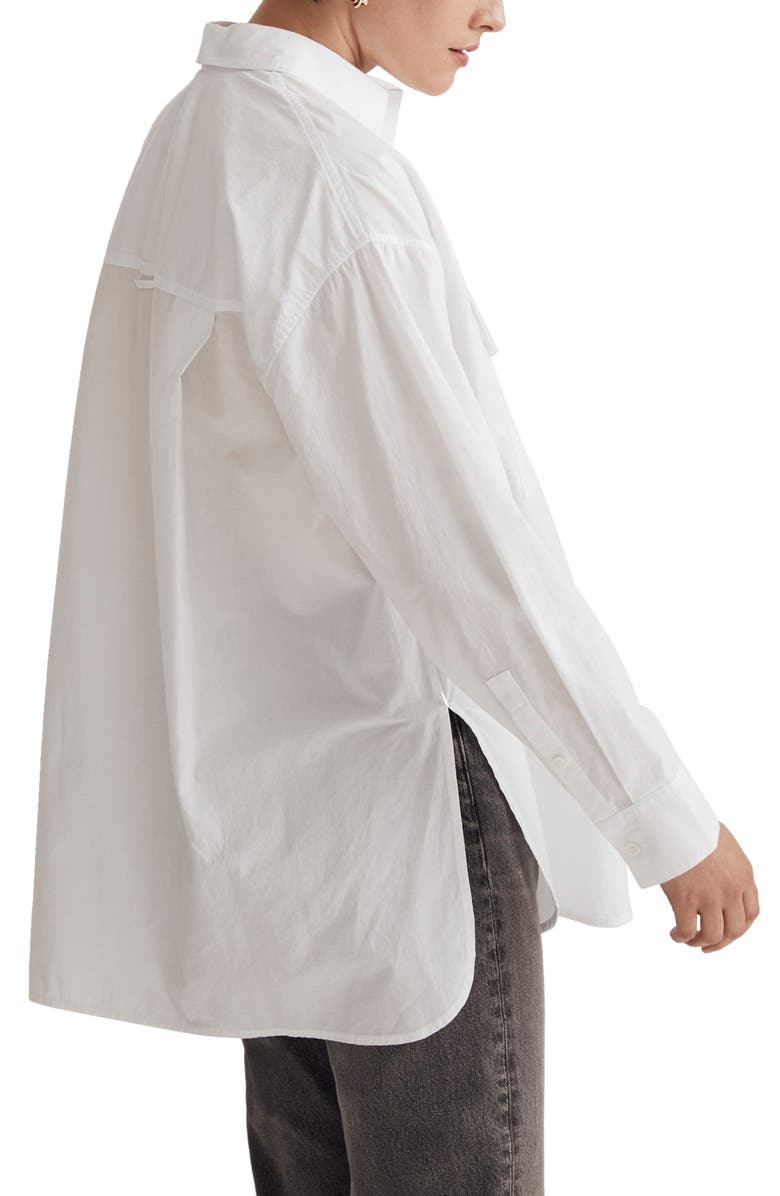 Madewell The Signature Poplin Oversize Button-Up Shirt, Alternate, color, 