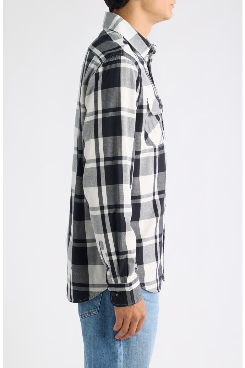 Haddonfield Plaid Shirt, Alternate, color, BLACK