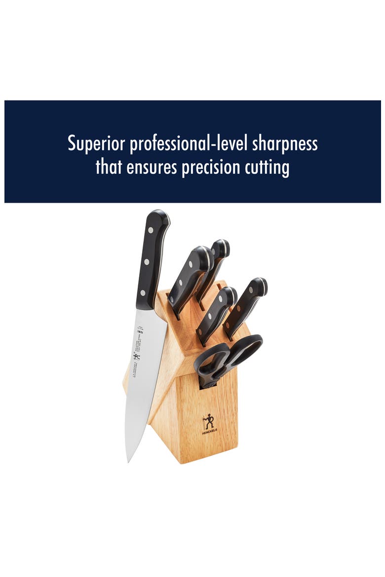 7-Piece Knife Block Set, Alternate, color, BLACK