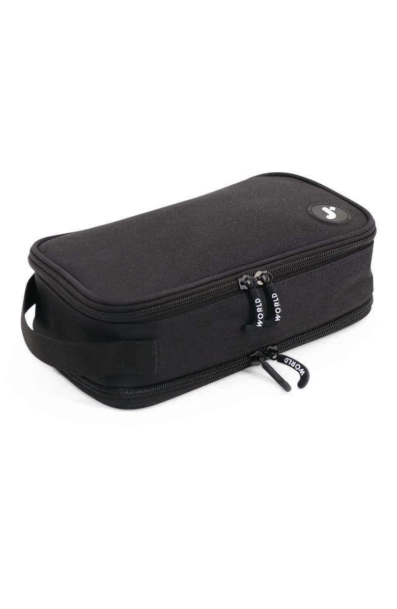 J World Doodle Pencil Case with Handle Strap, Alternate, color, Black