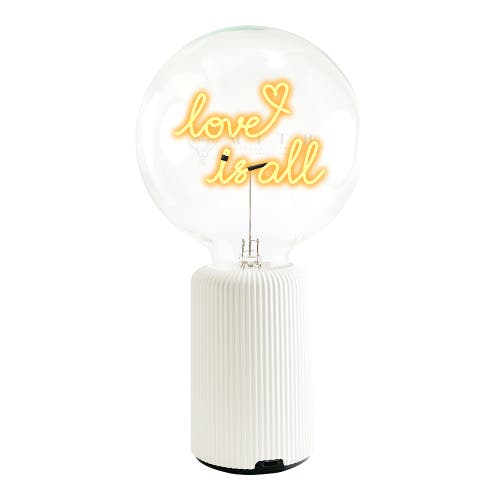 Mitb Love Is All Portable Table Lamp In White