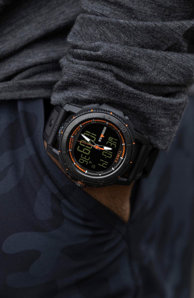 Timex<sup>®</sup> Ironman<sup>®</sup> Adrenaline Ana-Digi Synthetic Strap Watch, 46.5mm, Alternate, color, 